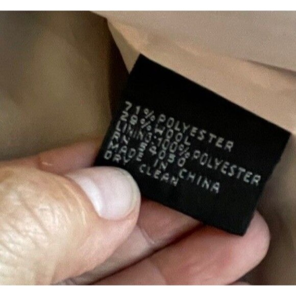 Anne Klein Suit Sz 6 Women's Wool Blend Blazer Jacket Brown Career Office - Picture 10 of 11